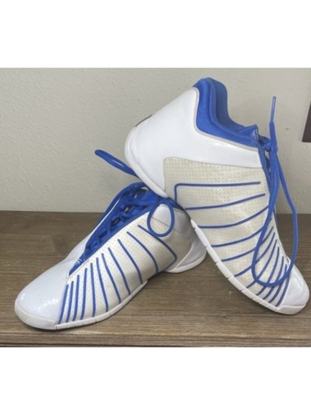 Adidas Men’s Size 11 Basketball Shoes T-Mac 3 Orlando White Blue Y2K Retro Cyber